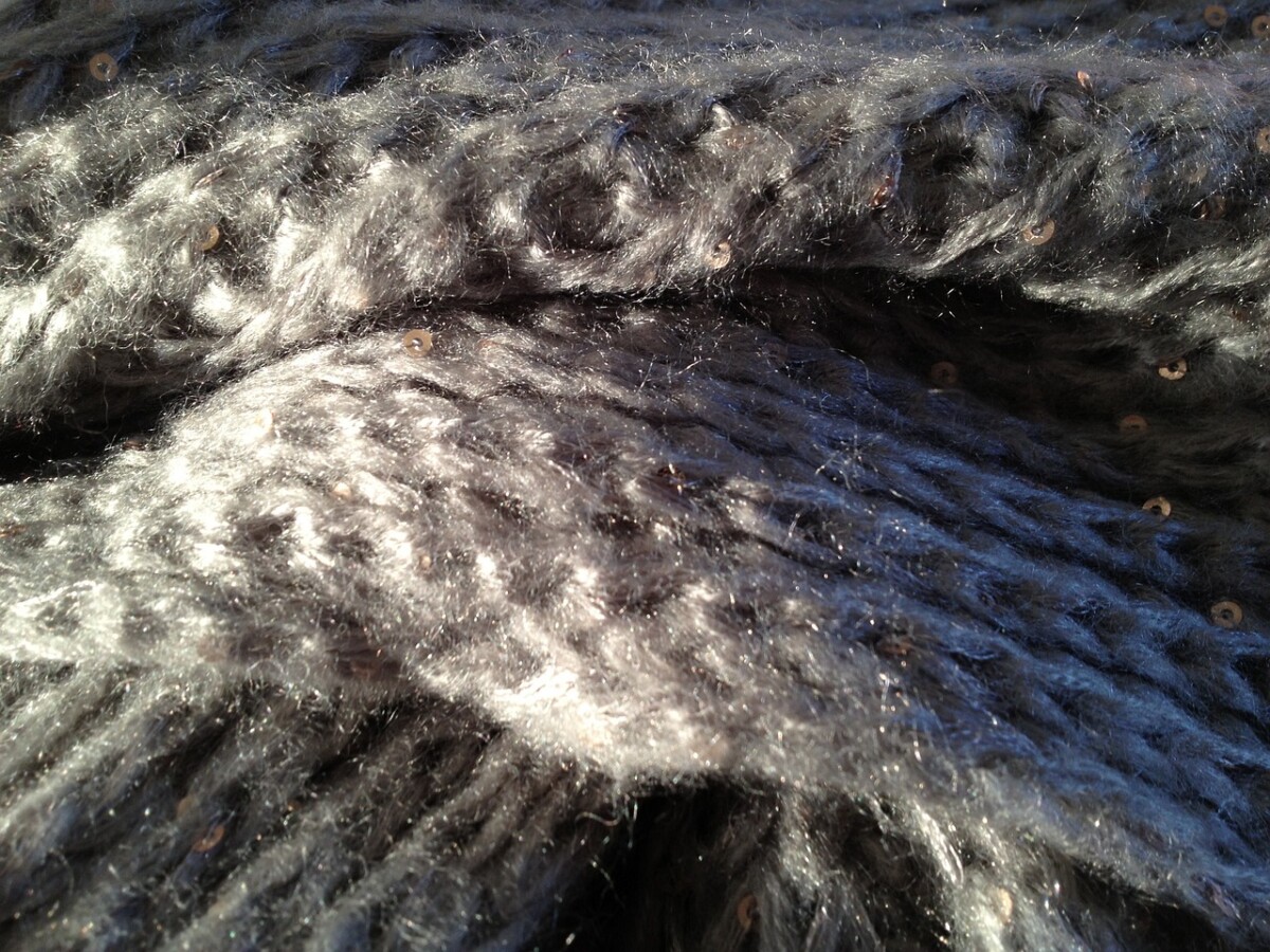 scarf, wool, grey